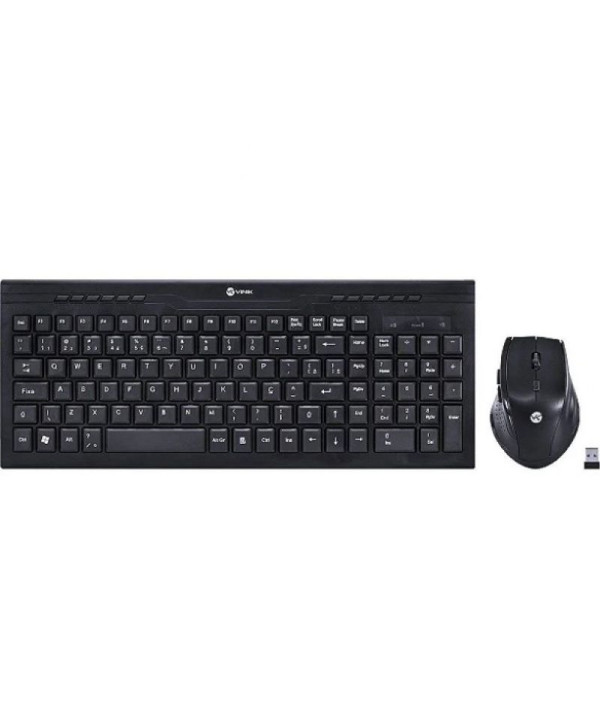 Kit Teclado e Mouse Sem Fio Dynamic Mouse 1600DPI - Vinik DC100