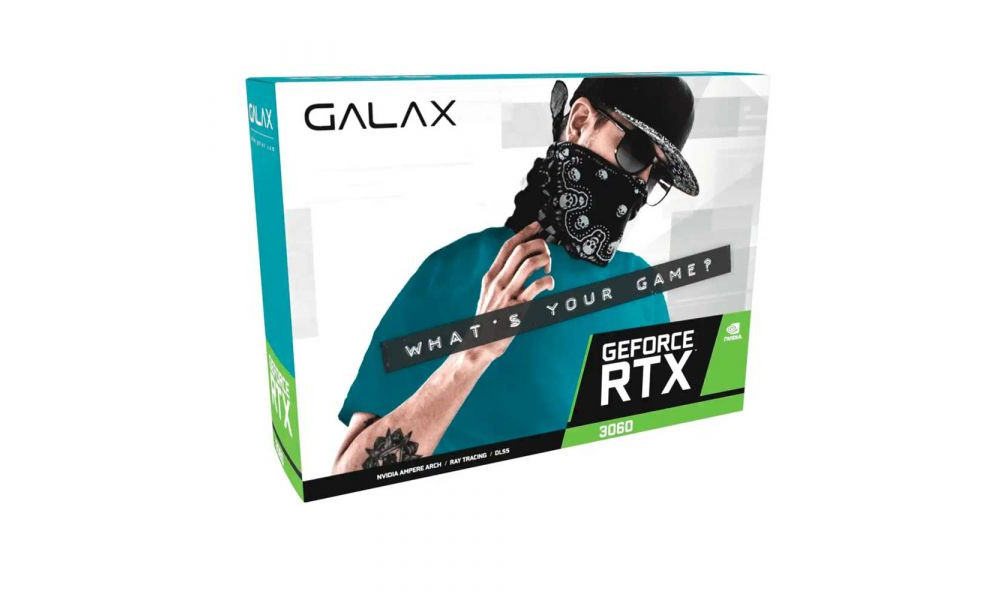 Placa de Vídeo RTX 3060 Galax 1-Click OC 12GB 