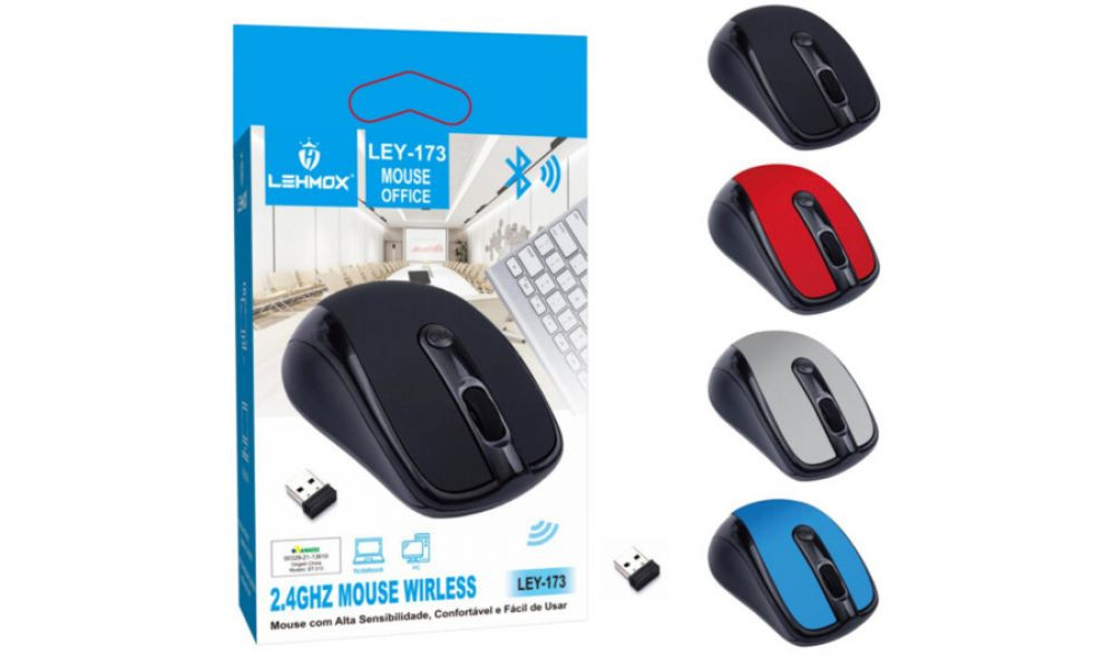 Mouse Sem Fio Wireless 2,4ghz - Ley-173