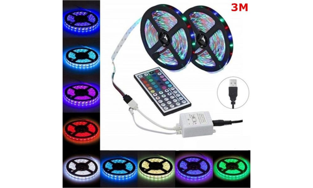 Fita Led RGB 3M 3528