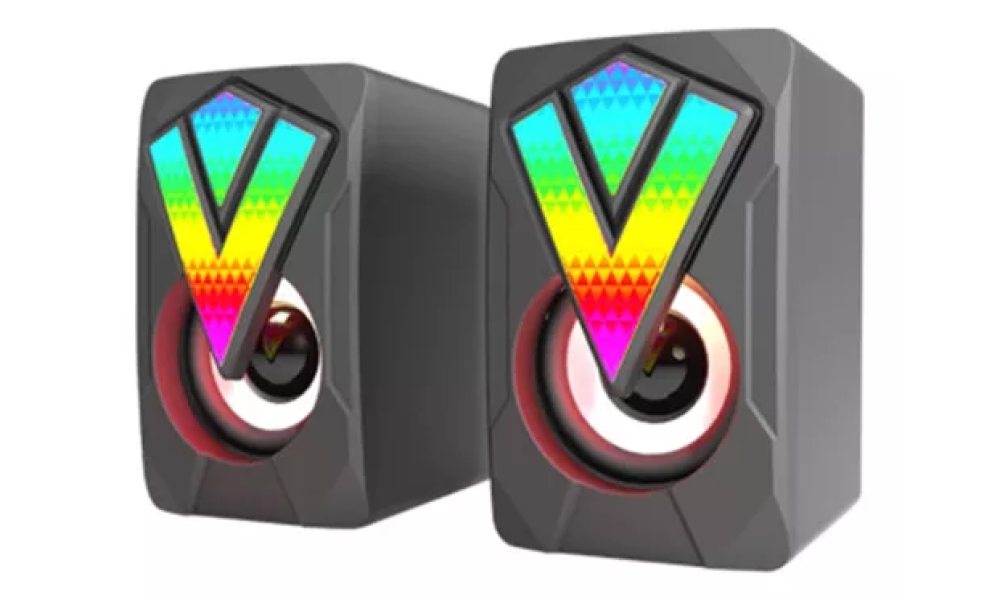 Caixa de Som Para PC USB P2 Com Led RGB Lehmox - Ley1861