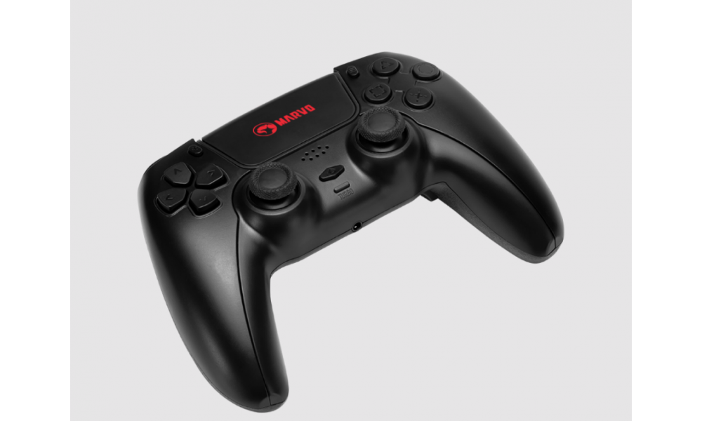 Controle de Video Game Sem Fio Marvo GT-90, Compatível Com PS4/PS3/Windows/IOS/Android, Black