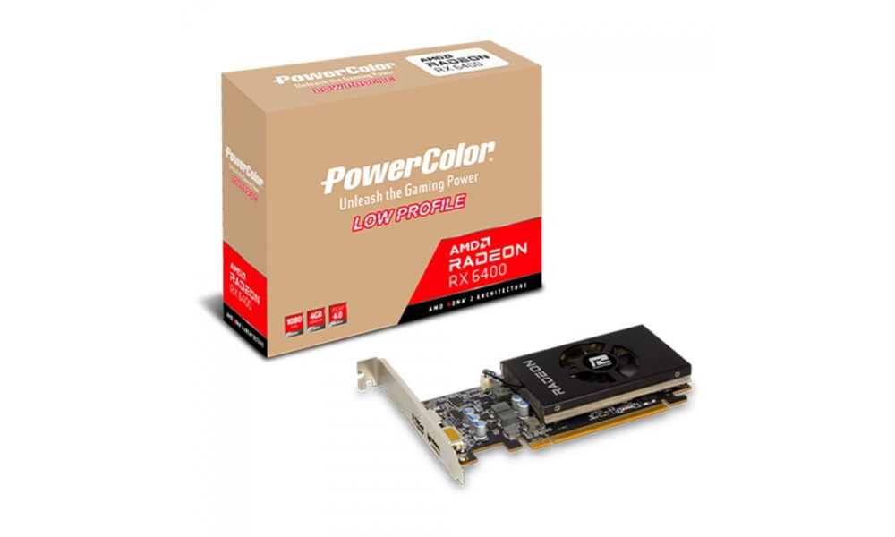 Placa de Vídeo PowerColor Radeon RX 6400 Low Profile 4GB GDDR6