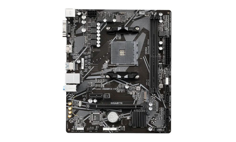 PLACA MAE GIGABYTE A520M K V2, DDR4, SOCKET AMD AM4, M-ATX, CHIPSET AMD A520, A520M-K-V2