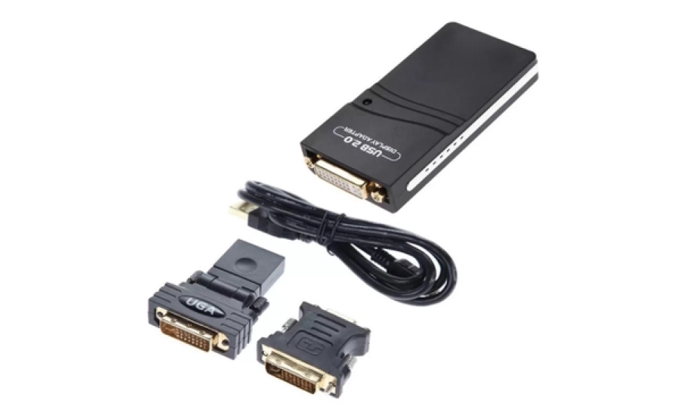 Adaptador De Video USB 2.0 x VGA, DVI, HDMI Multi Display UGA