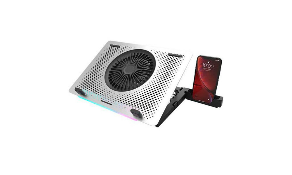 Base Para Notebook Aigo DarkFlash G200 RGB Prata DARKFLSH G200-PLUS