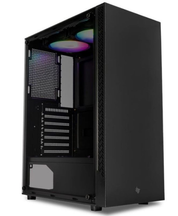 Gabinete Gamer Pichau HX310, Mid-Tower, Lateral de Vidro, Com 2 Fans, Preto, PG-HX310-BK-2F