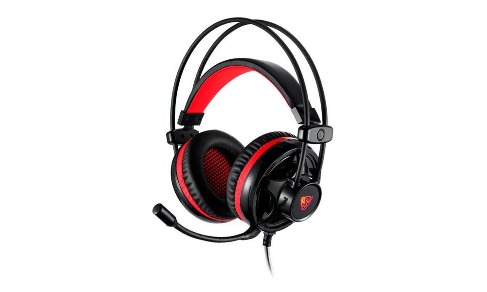 HEADSET GAMER MOTOSPEED H11 LED VERMELHO 5.1 DRIVERS 40MM P2 PRETO, FMSHS0052PTO