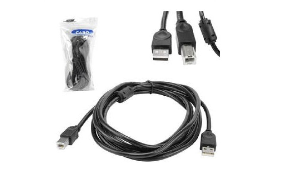 Cabo de Impressora Usb 2.0 Macho Para Macho 3 Metros Com Filtro C-30 DEX