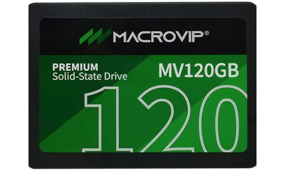 SSD 120GB Macrovip, SATA 3 (6Gb/s), 2.5, Leitura 520MB/s, Gravação 450MB/s - MV120GB