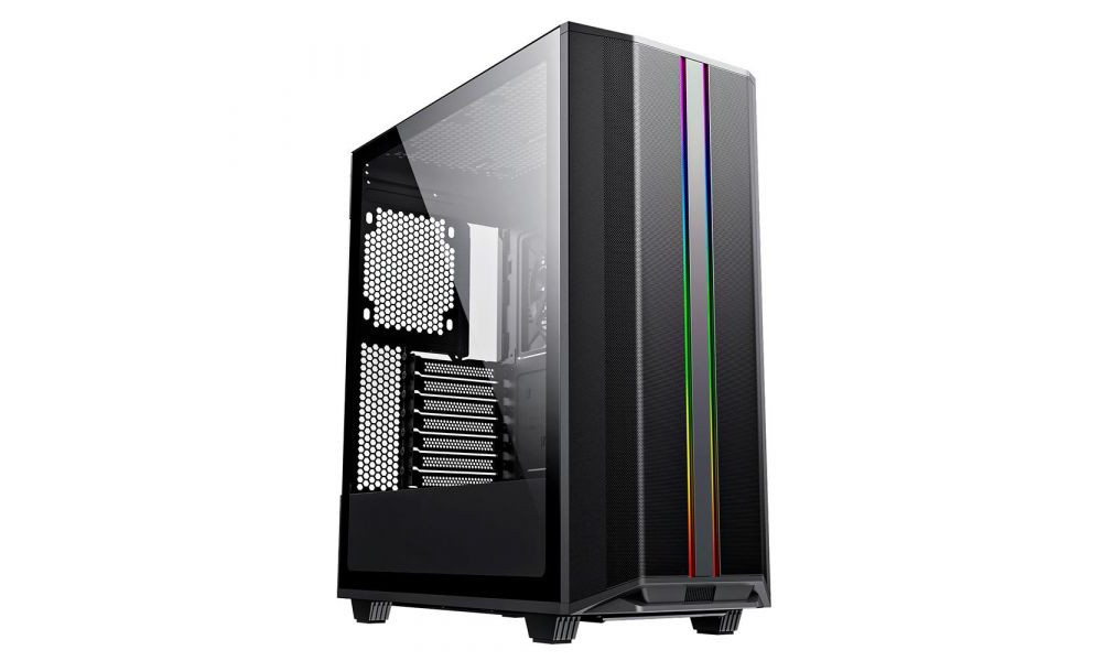 Gabinete Gamer Gamemax Precision, Full Tower, ARGB, ATX, Lateral em Vidro Temperado, 4x Cooler Fan RGB, Preto - Precision BK