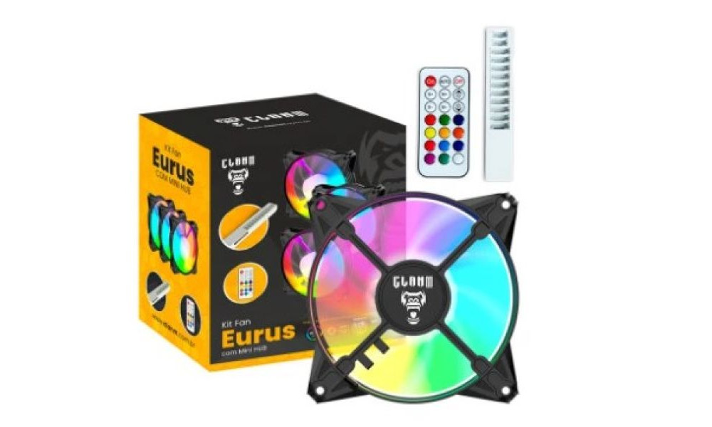KIT COOLER 3 FAN EURUS ARGB 6PIN+ HUB | CLANM