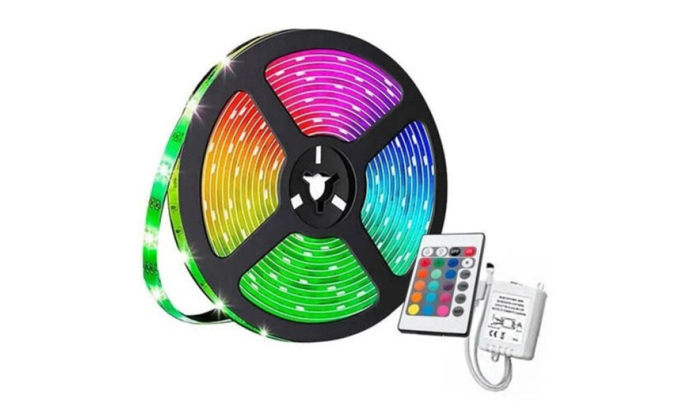 Fita de Led RGB 3528 5M Com Controle 12V - Ley-3528