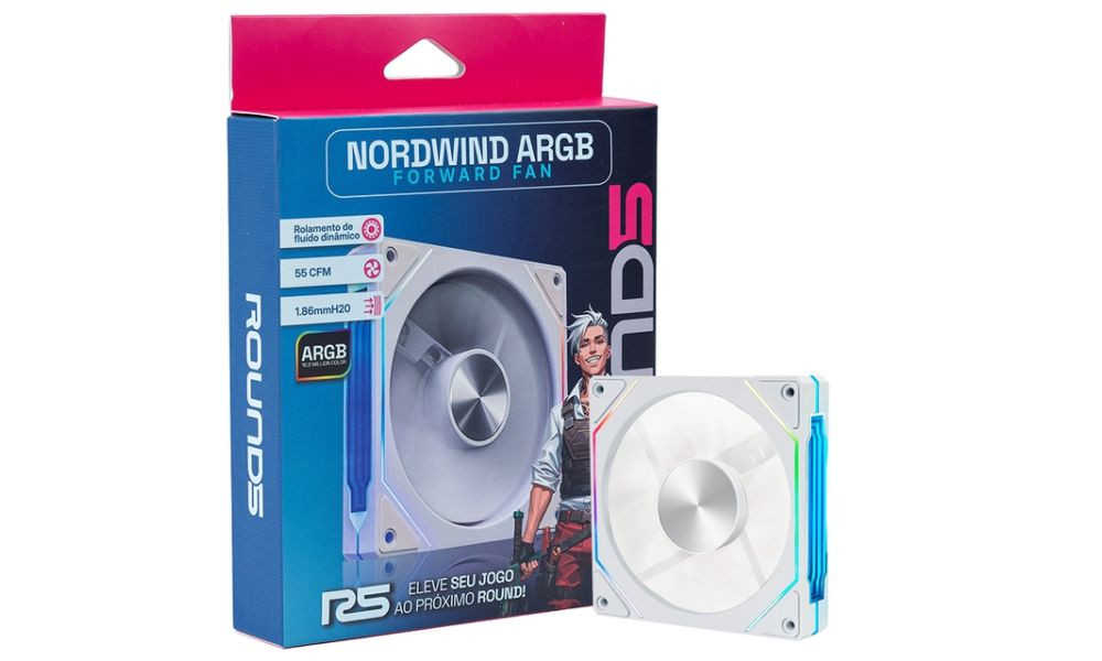 Fan Round5 Nordwind Forward Pwm Argb 120mm White Box
