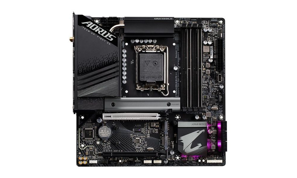 Placa Mae Gigabyte Z790M Aorus Elite AX, WiFi, DDR5, LGA 1700, M-ATX, Chipset Intel Z790, Z790M-AORUS-ELITE-AX