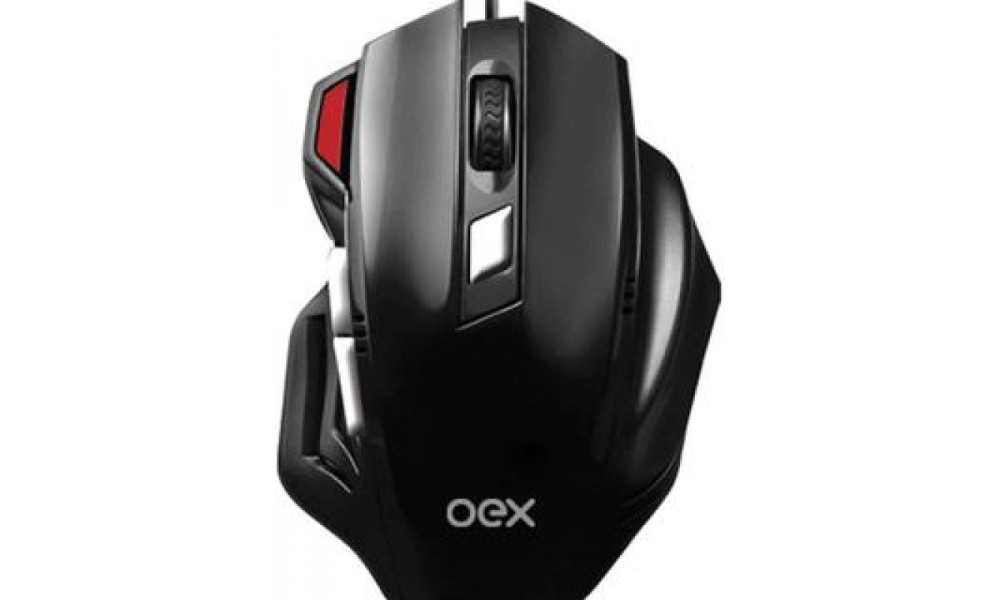 Mouse Gamer com Fio 3200dpi Fire MS304 Preto OEX