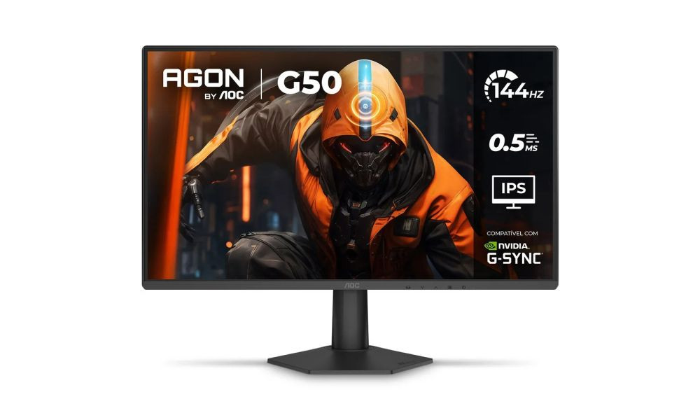 Monitor Gamer Aoc Agon G50 24 144hz 0,5ms 24g50f Preto