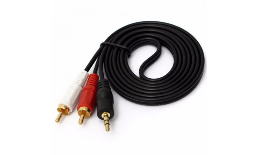 Cabo Auxiliar P2 3,5MM Macho P/ 2 RCA Macho áudio 5M- CBX-A2RCA50