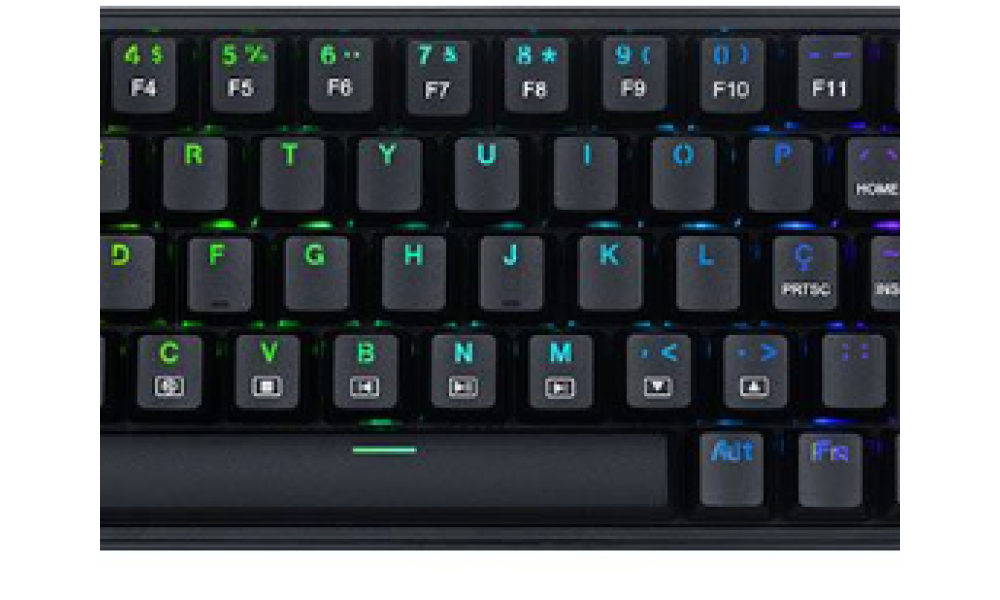Teclado Mecanico Redragon Castor, RGB, Switch Marrom, Preto, K631-RGB-PT-BROWN