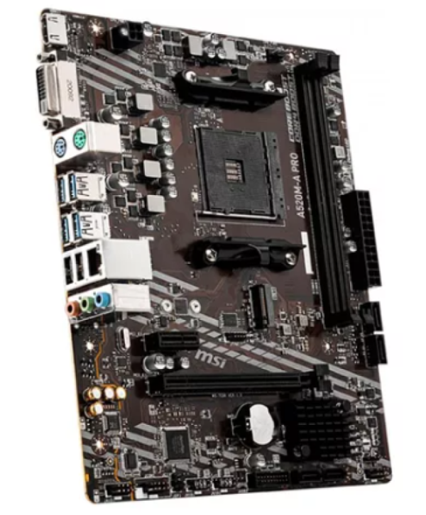 Placa Mãe A520-A PRO MSI AM4 AMD, 2 Slot Ram - PREÇO PARA SETUP