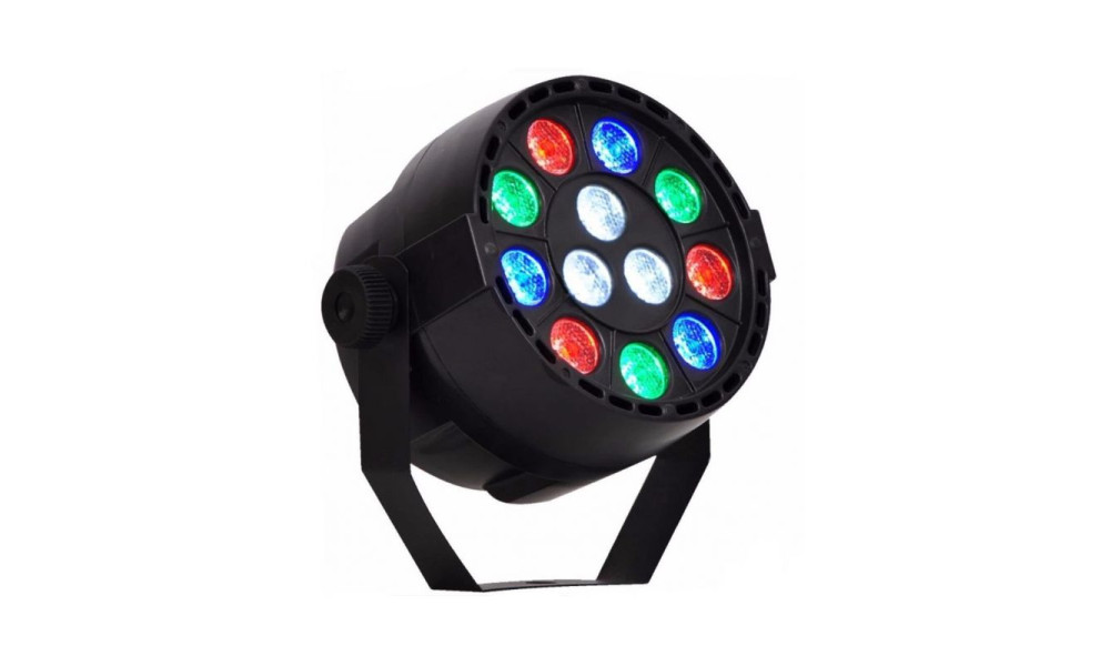 Refletor Strobo Dmx Canhão Led Par 64 Rgb 18w Digital