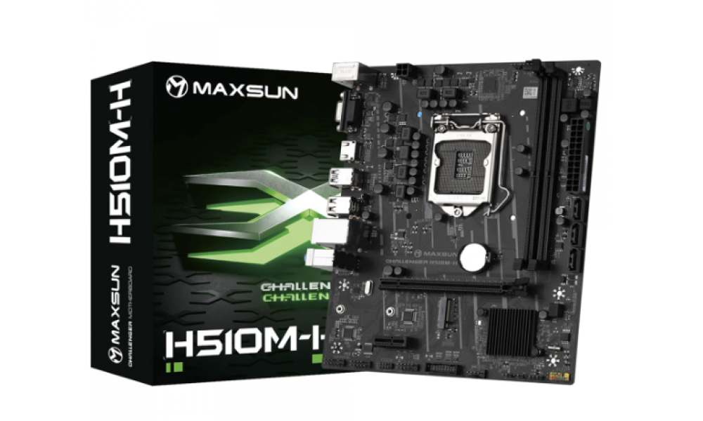 Placa Mãe MAXSUN Challenger H510M-H LGA 1200, m-ATX, DDR4