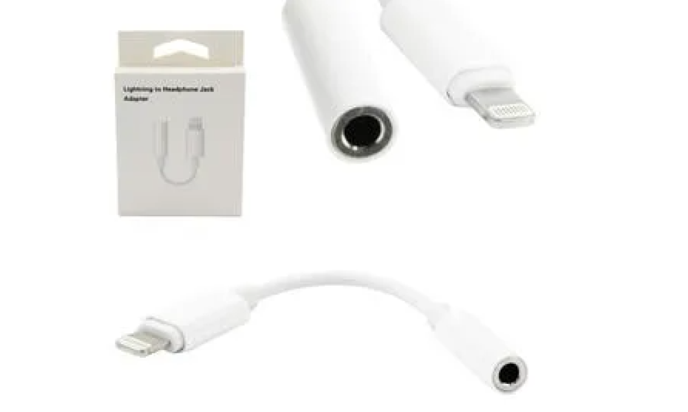 Adaptador para iphone Lightning para conector de fones de ouvido de 3,5mm P2 Fone