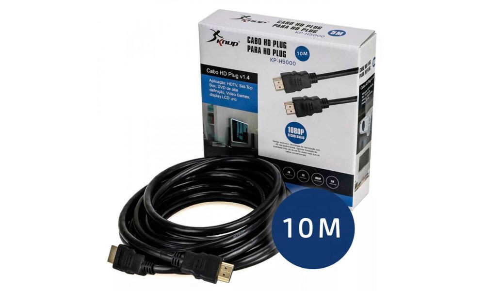 Cabo HDMI para HDMI 10m KP-H5000