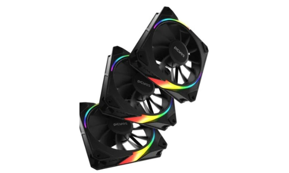 Kit Cooler Fan Gabinete 3un Sangue Frio 3 Argb Reverse 120mm K3Argbsf3Rvbr