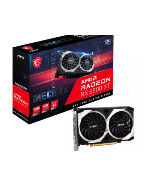 Placa de Vídeo Msi Radeon Rx 6500 Xt Mech 2x 4G Oc GDDR6 - SETUP