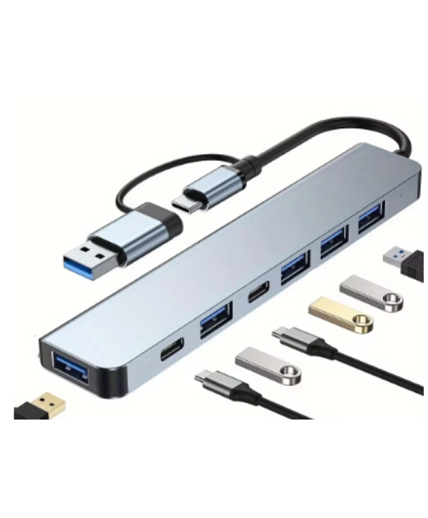 HUB USB Tipo C/USB 3.0 7 em 1 Vienon 
