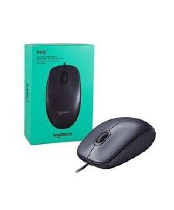 Mouse com Fio Logitech M90 USB - Preto
