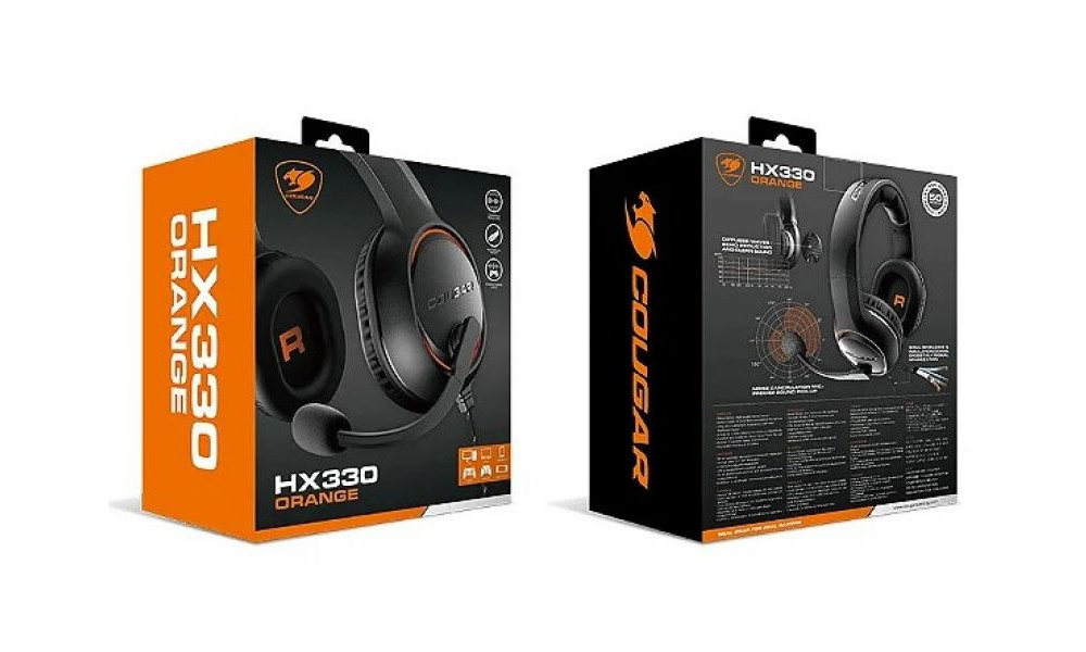 Headset Gamer Cougar Hx330 Preto, Cgr-P50b-250