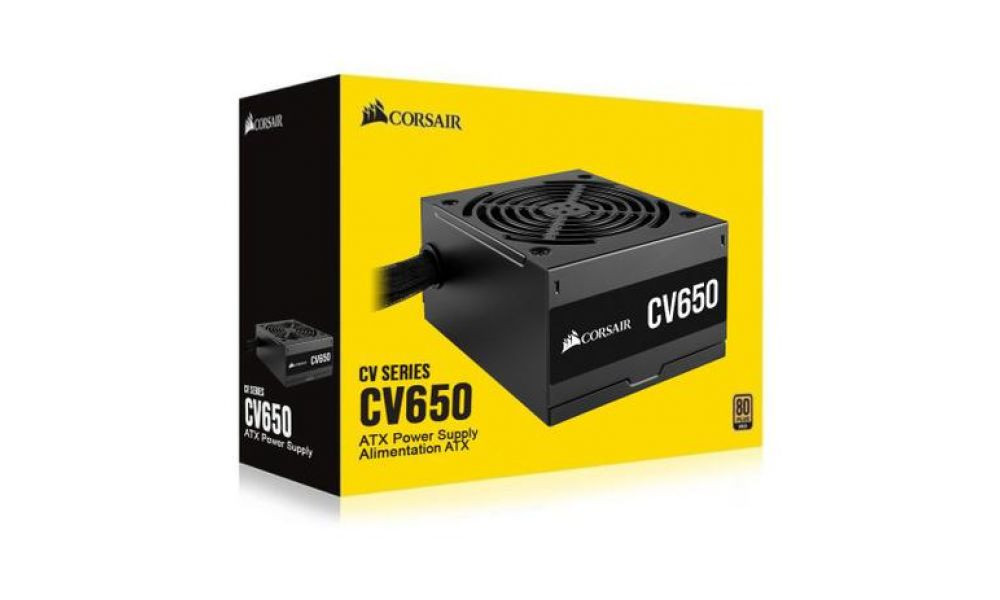 Fonte Corsair 650W CV650 80Plus Bronze 