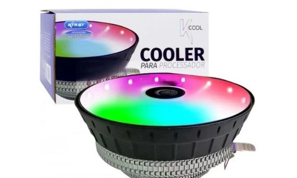 Cooler para Processador com Led RGB KP-VR301 - Knup