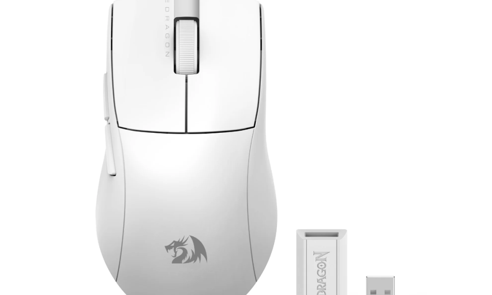 Mouse Redragon King 4k Pro Branco Wireless M916W-PRO-1K