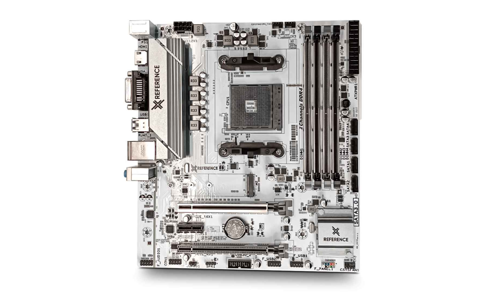 Placa Mãe Reference B550-GM2, Rede Gigabit, M.2, Chip B550, AMD AM4, MATX, DDR4