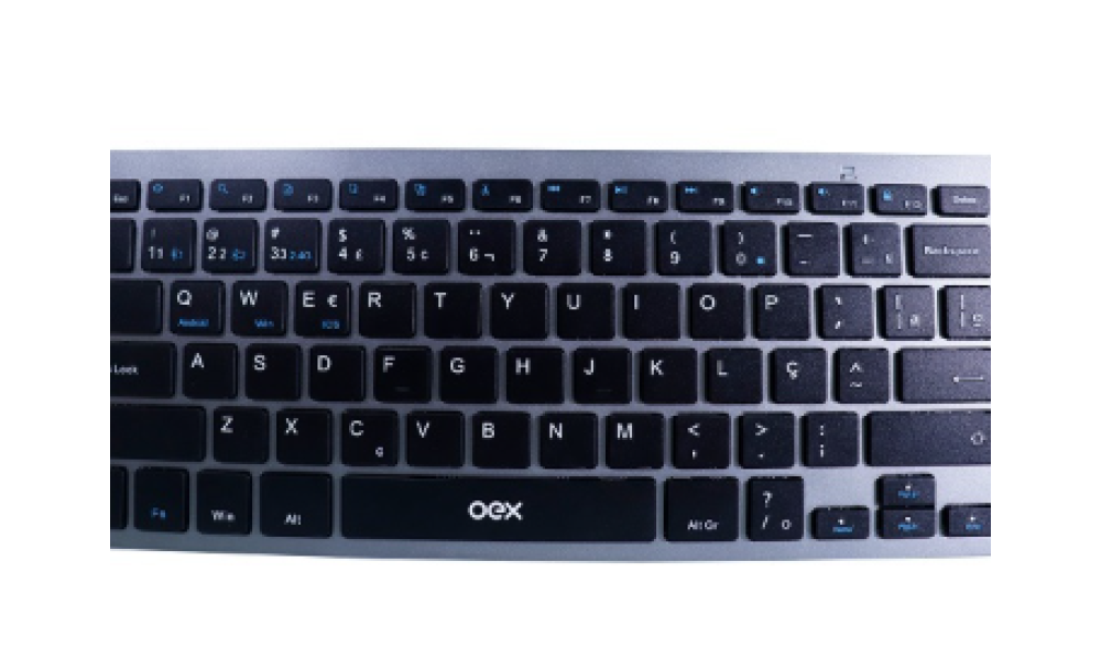 Teclado Wireless Elite Duo Chumbo Tc508 Oex
