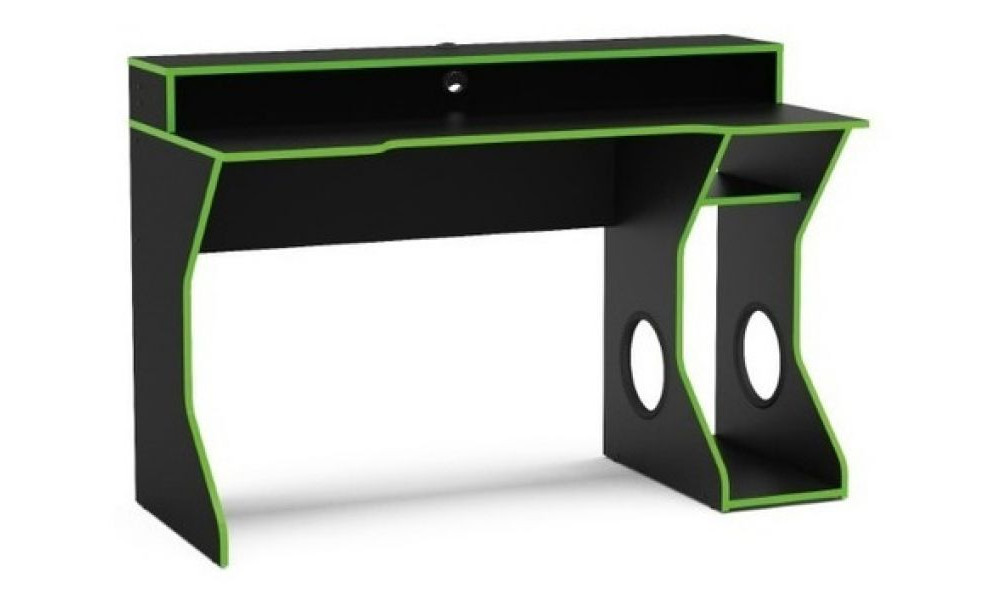 Mesa Gamer Politorno Freemont Preto/Verde