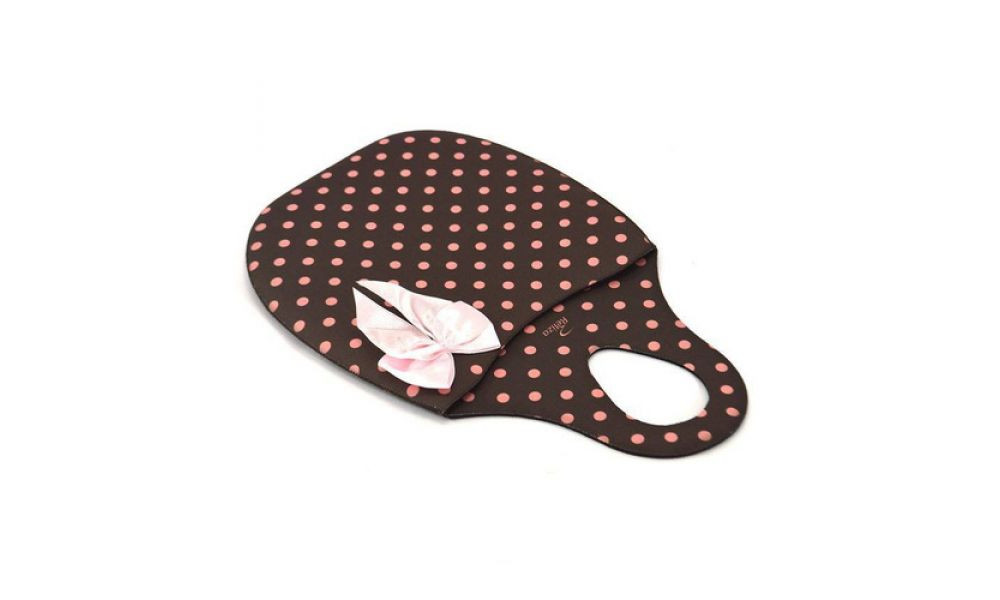 Lixeira em Neoprene Reliza para Carro Poa Rosa