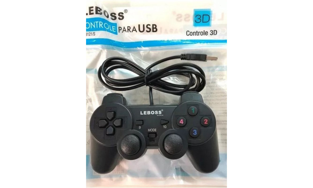 Controle para PC com FIO LEBOSS LB3121/S