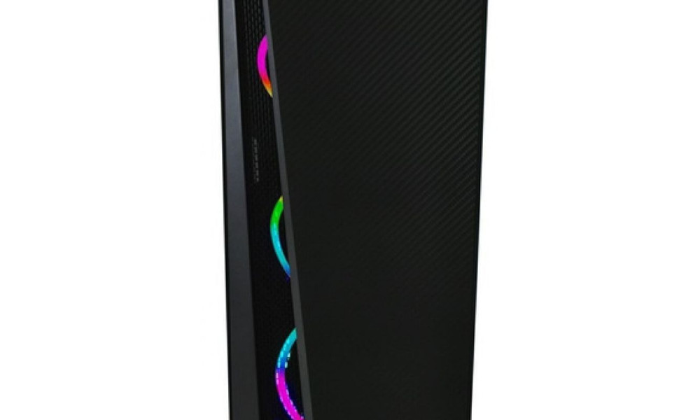 Gabinete Gamer Evus Black Ev-g15 3 Fans Rgb Vidro Temperado