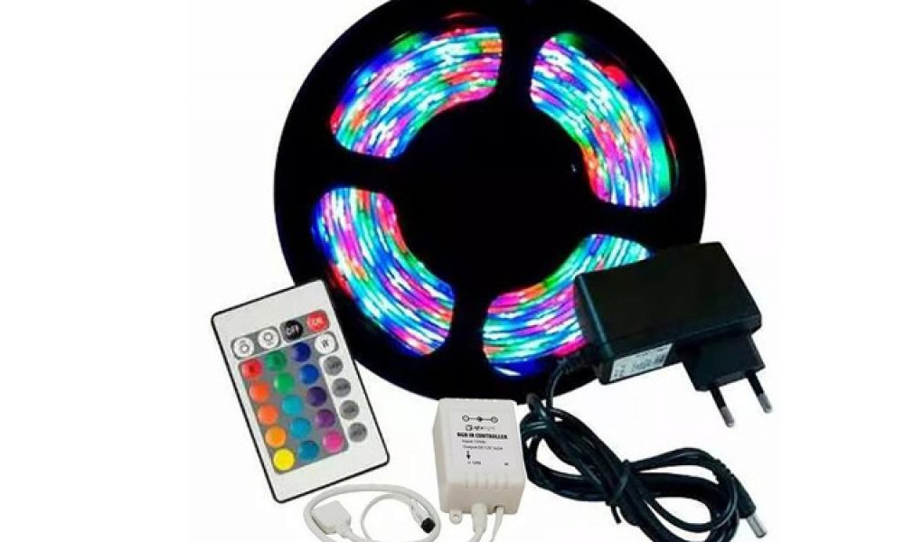 Fita Led RGB Colorida 3528 - XL-3528RGB-KIT3 (3 Metros)
