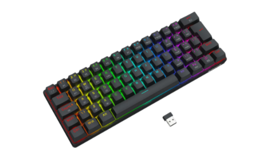 TECLADO MECANICO JAX RAINBOW PRETO SWITCH DUST-PROOF BROWN K613-KB PT-BROWN
