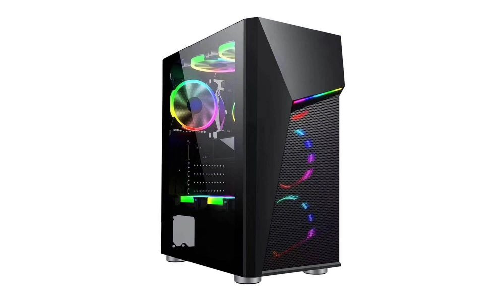 GABINETE GAMER BG-020 PRETO BLUECASE - S/ FONTE / LED RGB / USB 3.0 (VERIFICAR PRODUTO)