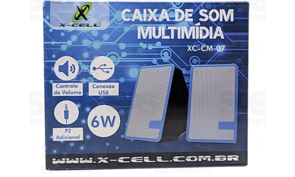 Caixa de Som PC 6w XC-CM-07 X-Cell