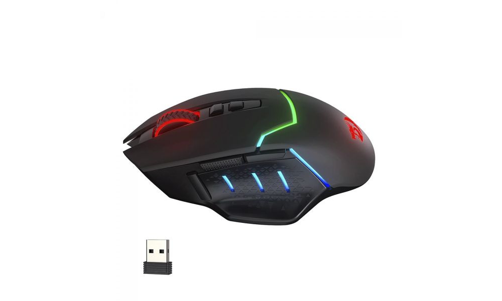 Mouse Gamer Redragon Mirage M690 Pro, Wireless, RGB, 8000 DPI, 8 Botões Programáveis, Black