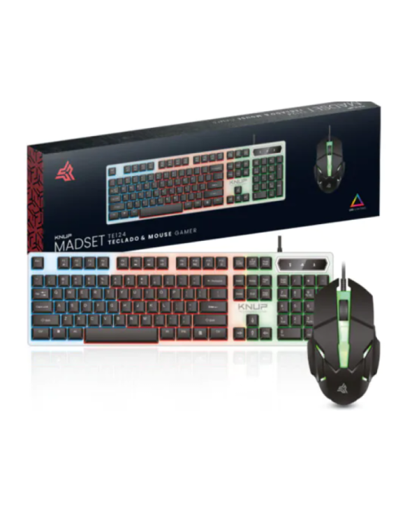 Kit Teclado e Mouse Com fio KP-TE124 