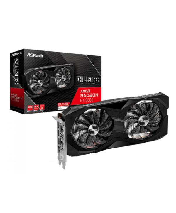 Placa de Vídeo ASRock Radeon RX 6600 Challenger D, 8GB, GDDR6, FSR, Ray Tracing - Preço Setup