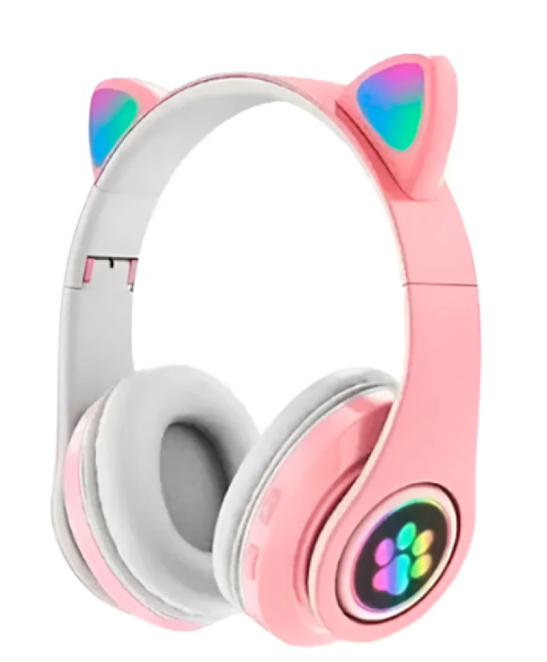 Headphone Bluetooth Com Orelha De Gato E Led Colorido Cores Sortidas KA980 KAPBOM